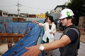 가능1동 주민센터 신축 공사현장 방문 