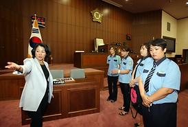 배영초등학교 녹색어머니회 임원단 의회방문