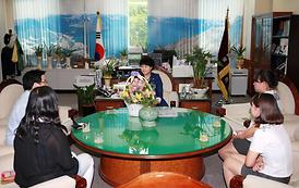 의정부 미용고등학교 의회방문