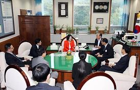 중국 호북성 황스(黃石)시 대표단 의회방문