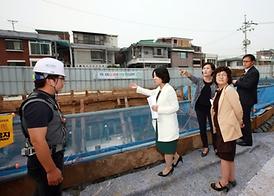 가능1동 주민센터 신축 공사현장 방문 