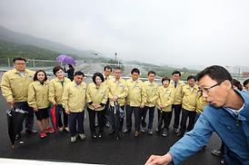 서울외곽순환고속도로 호원IC 공사현장 방문