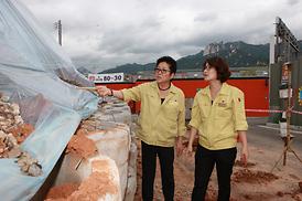 집중호우 피해지역 현장확인