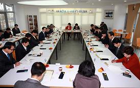 지역 국회의원, 도.시의원 초청 조찬간담회 