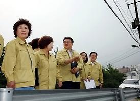 장마철 집중호우 대비 현장점검 