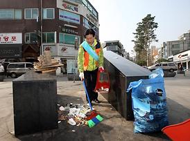 의정부시의회 자원봉사단 행복로 청소봉사활동