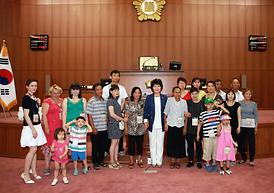 러브인의정부 다문화가족 의회방문