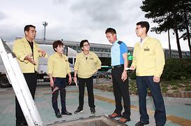 집중호우 피해지역 현장확인