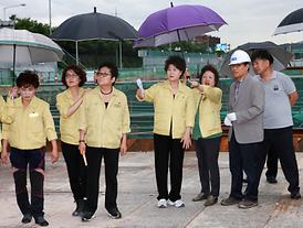 집중호우 피해지역 현장확인