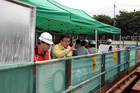 장마철 집중호우 대비 현장점검 