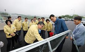 서울외곽순환고속도로 호원IC 공사현장 방문