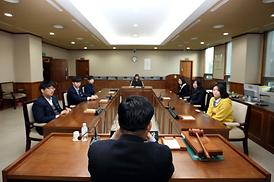 신곡중학교 직업탐구반 의회방문