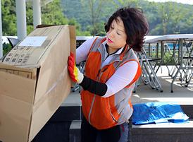 괴산군 수해복구 자원봉사 구슬땀 흘려