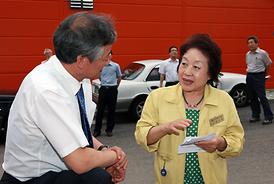 집중호우 피해지역 현장확인