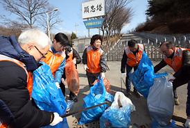 의정부시의회자원봉사단  청결 봉사활동 