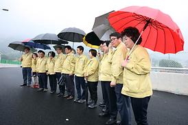 서울외곽순환고속도로 호원IC 공사현장 방문