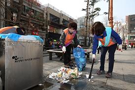 의정부시의회 자원봉사단 행복로 청소봉사활동