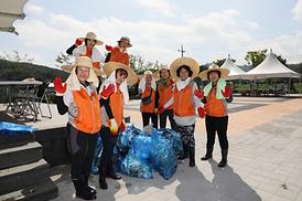 괴산군 수해복구 자원봉사 구슬땀 흘려