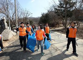 의정부시의회자원봉사단  청결 봉사활동 