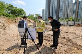 낙양동 택시쉼터 현장 방문