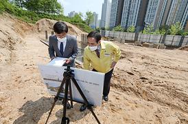 낙양동 택시쉼터 현장 방문