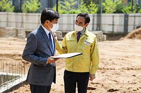 낙양동 택시쉼터 현장 방문