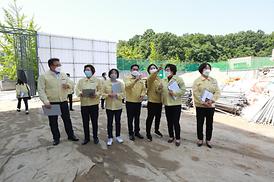 학교체육관증.개축관련 현장 확인