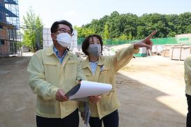 학교체육관증.개축관련 현장 확인