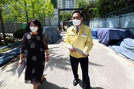 학교체육관증.개축관련 현장 확인