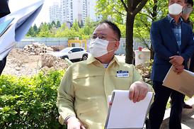 학교체육관증.개축관련 현장 확인