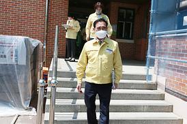 학교체육관증.개축관련 현장 확인