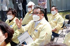 학교체육관증.개축관련 현장 확인