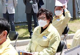 학교체육관증.개축관련 현장 확인