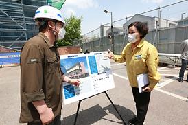 학교체육관증.개축관련 현장 확인