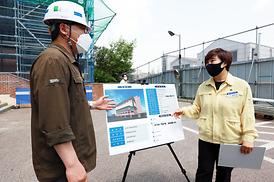 학교체육관증.개축관련 현장 확인