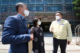 학교체육관증.개축관련 현장 확인