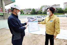 학교체육관증.개축관련 현장 확인