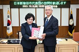 일본 시바다시 대표단 내방