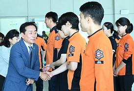 의장단 기자실 및 소방서 방문