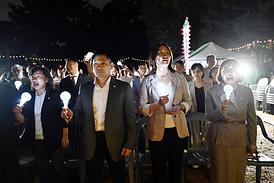 제2회 충의공예술제 점등식(정문부장군 묘역 외삼문 앞))