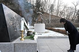 새해맞이 현충탑 신년 참배(자일동 현충탑)