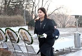 새해맞이 현충탑 신년 참배(자일동 현충탑)