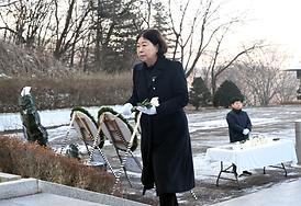 새해맞이 현충탑 신년 참배(자일동 현충탑)