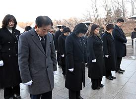 새해맞이 현충탑 신년 참배(자일동 현충탑)