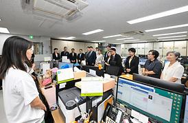 10대 의정부시의회 기자실 및 본청 부서 순회